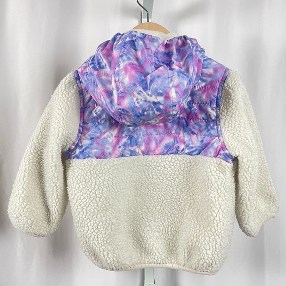 1 Madison 18 Months Sherpa Outdoor Pullover Tie Dye Hiking Camping Fleece Boho - Picture 2 of 10